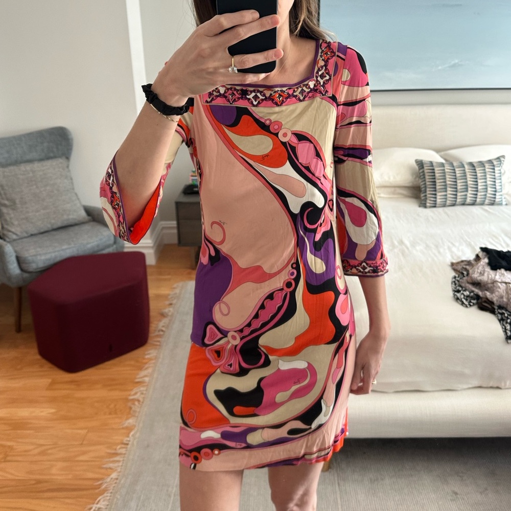 Emilio Pucci print shift dress